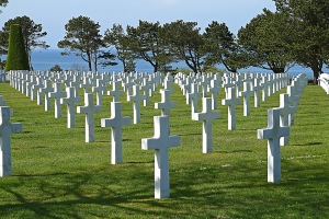 US National Memorial site in Normandy, France honoring those who made the ultimate sacrifice. 